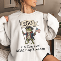 250 Years Of Ribbiting Freedom Patriot Frog - Shirt