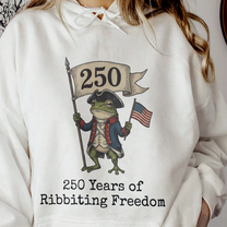 250 Years Of Ribbiting Freedom Patriot Frog - Shirt