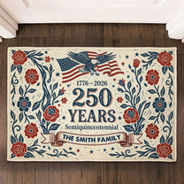 250Th_Anniversary_Eagle_Semiquincentennial_Patriotic_Decor_Personalized_Doormat_1