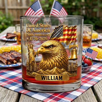 250Th Anniversary - Personalized Whiskey Glass