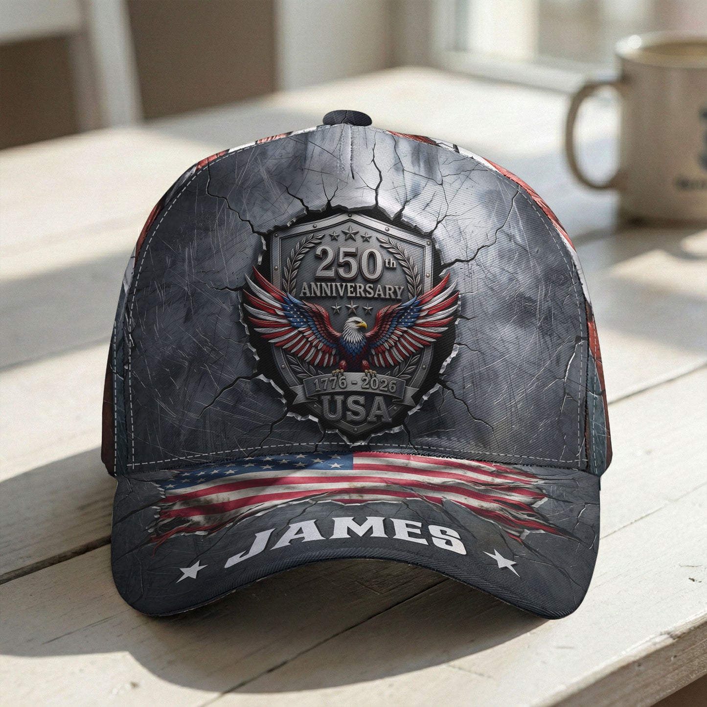 250Th_Anniversary_United_States_Of_America_Personalized_Cap_1
