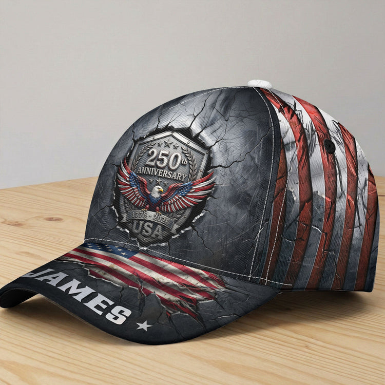 250Th_Anniversary_United_States_Of_America_Personalized_Cap_2