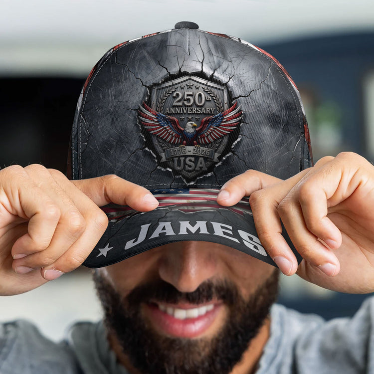250Th_Anniversary_United_States_Of_America_Personalized_Cap_4