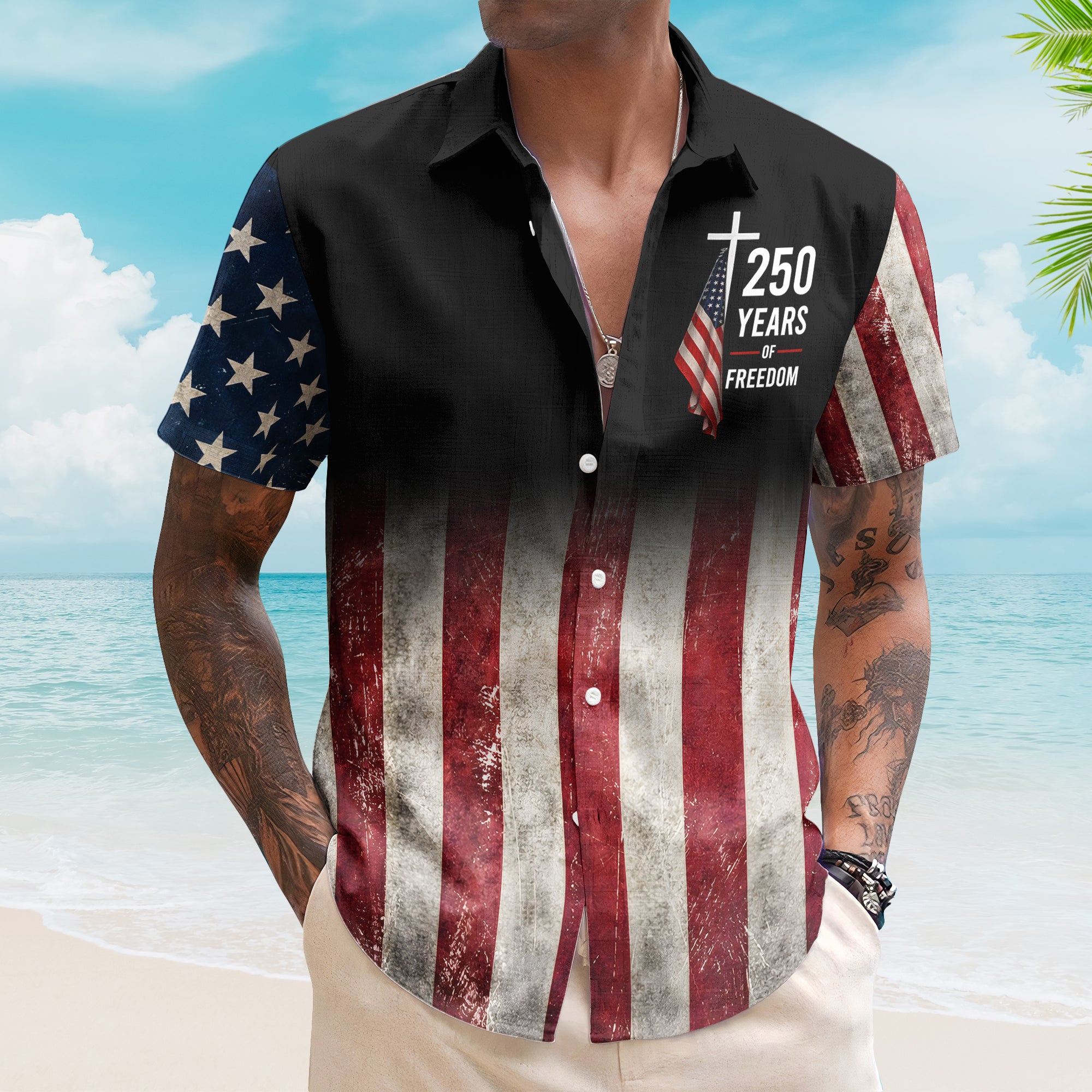 250-Years-American-Flag-Personalized-Shirt-1