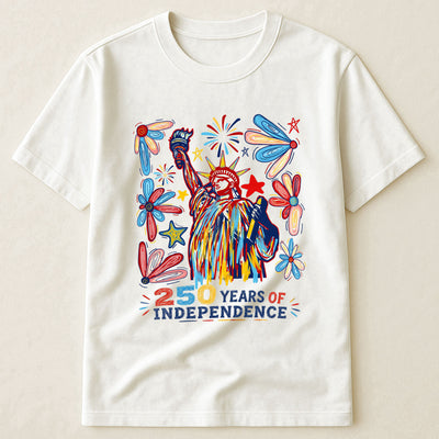 250 Years Independence Retro Style Colorful - Shirt