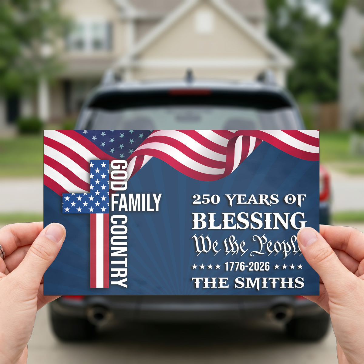 250-Years-Of-Blessings-Usa-Anniversary-Personalized-Bumper-Sticker-2