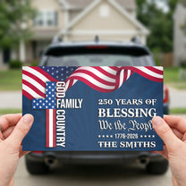 250-Years-Of-Blessings-Usa-Anniversary-Personalized-Bumper-Sticker-2