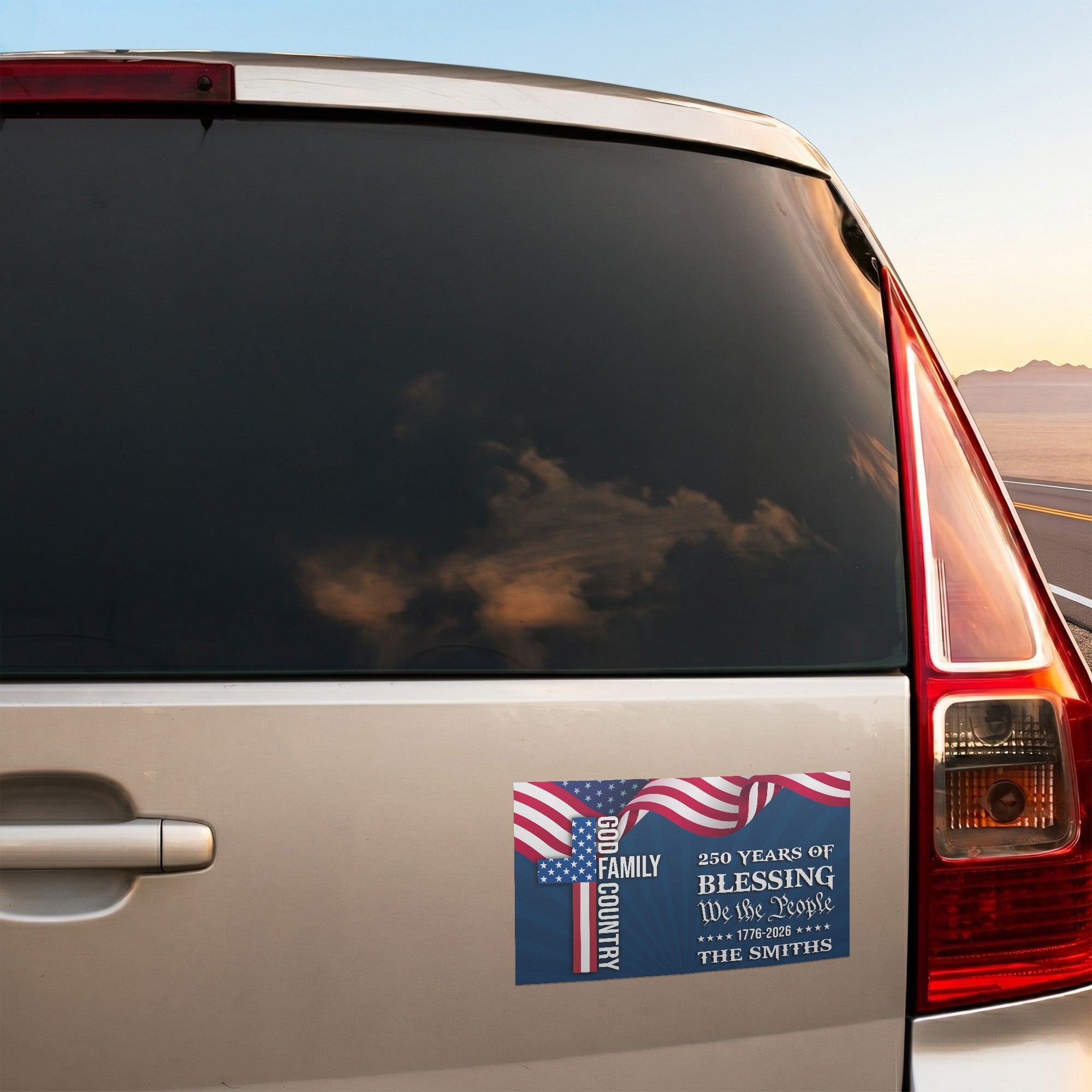 250-Years-Of-Blessings-Usa-Anniversary-Personalized-Bumper-Sticker-3