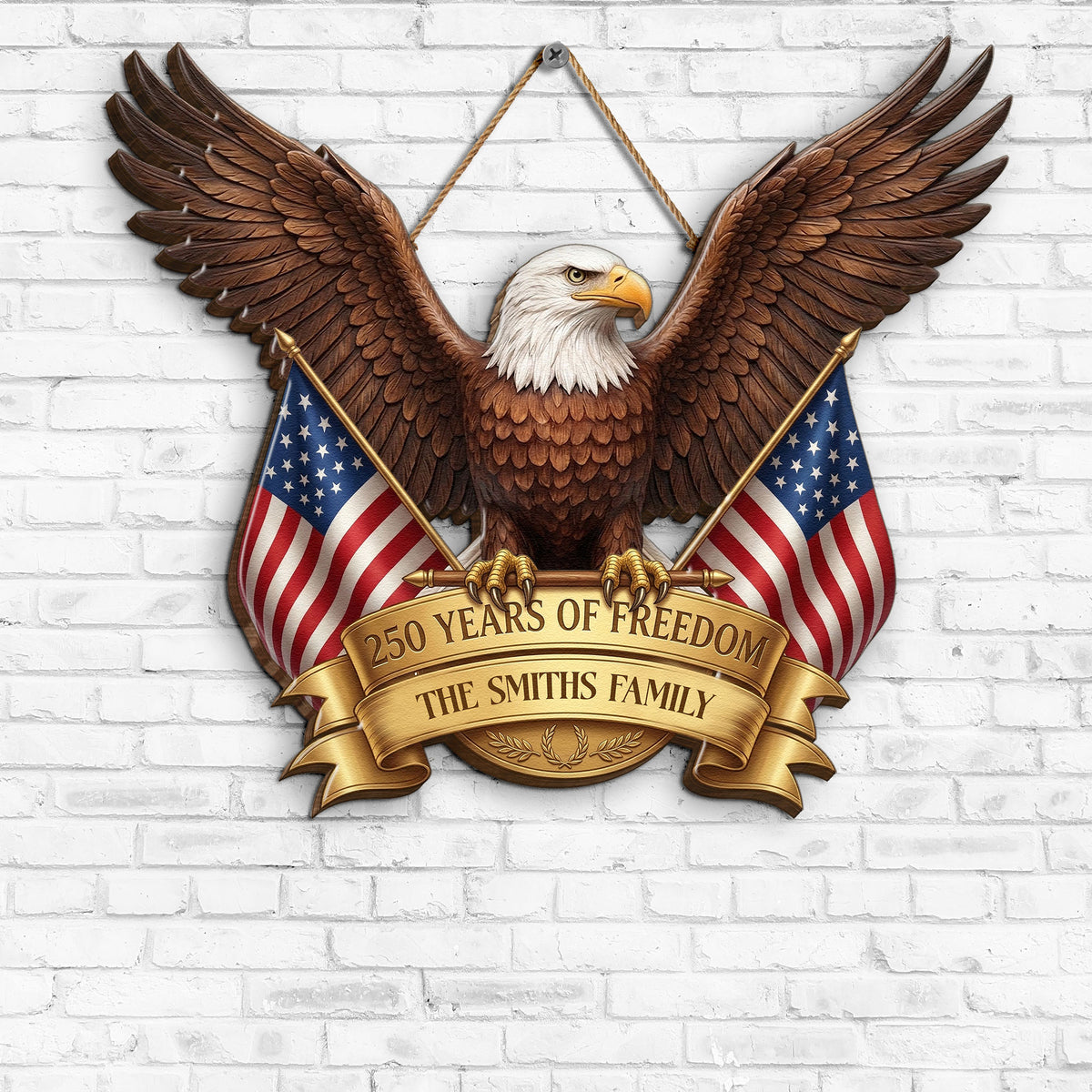 250-Years-Of-Freedom-American-Eagle-Personalized-Wood-Sign-4