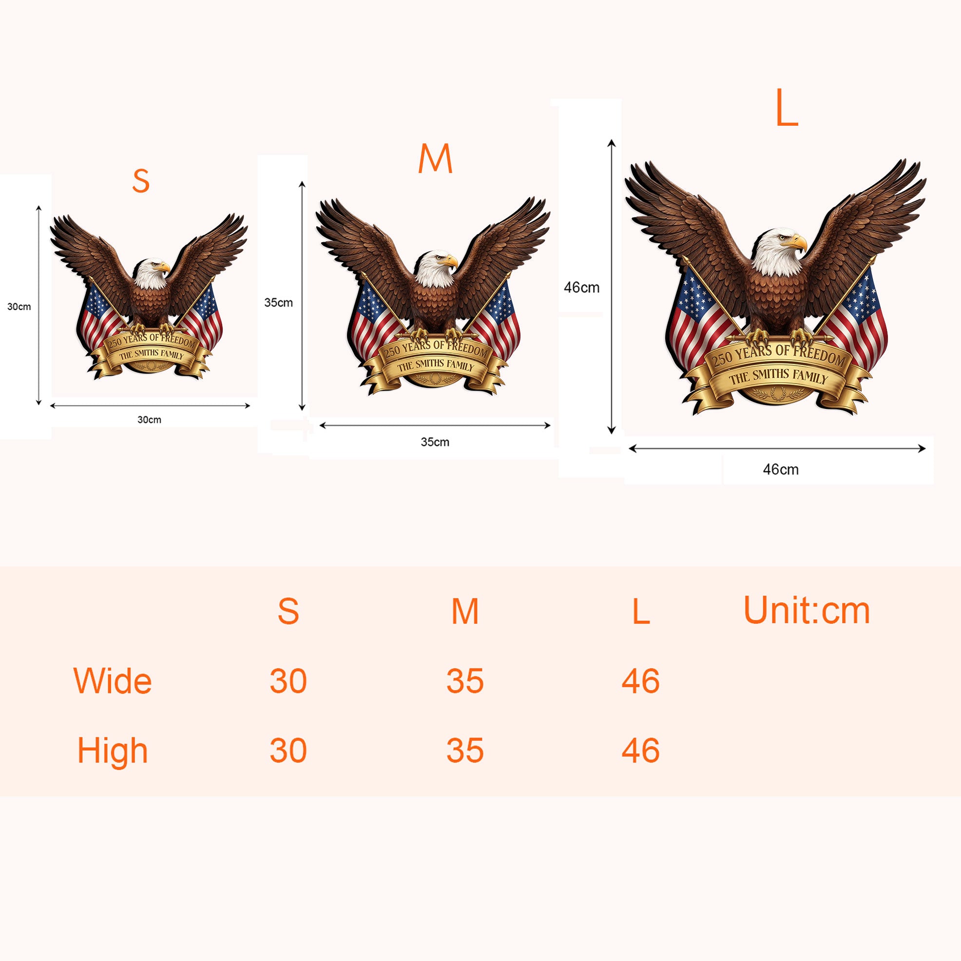 250-Years-Of-Freedom-American-Eagle-Personalized-Wood-Sign-5