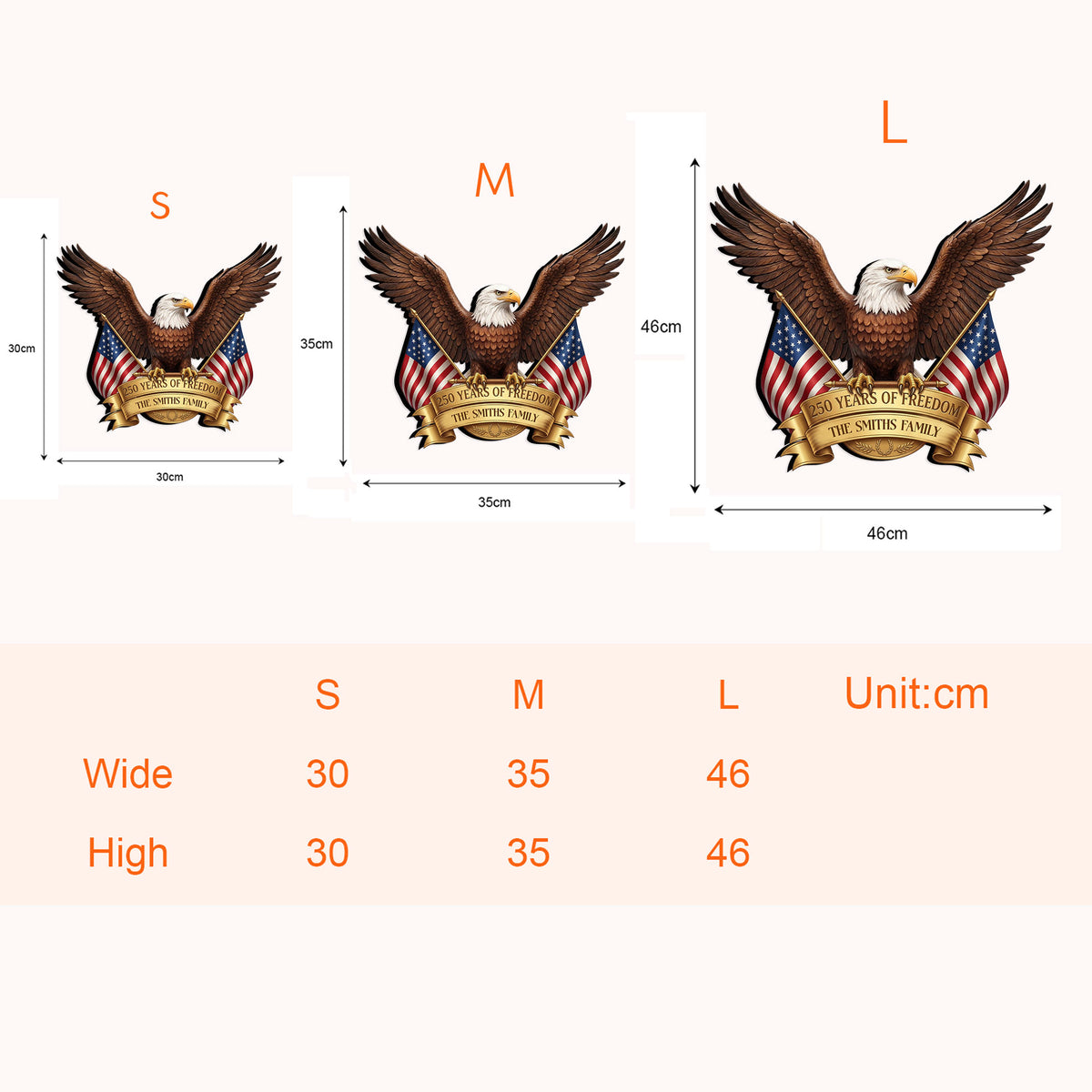 250-Years-Of-Freedom-American-Eagle-Personalized-Wood-Sign-5