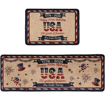 250_Years_Of_Freedom_Born_To_Stand_Free_Personalized_Runner_Rug_3