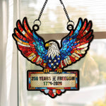 250_Years_Of_Freedom_Eagel_Fly_High_Window_Hanging_Suncatcher_1