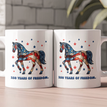 250_Years_Of_Freedom_Horse_Lovers_Stained_Glass_Print_Mug_2