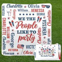 250_Years_Of_Freedom_Patriotic_Repeating_Name_Personalized_Picnic_Blanket_1