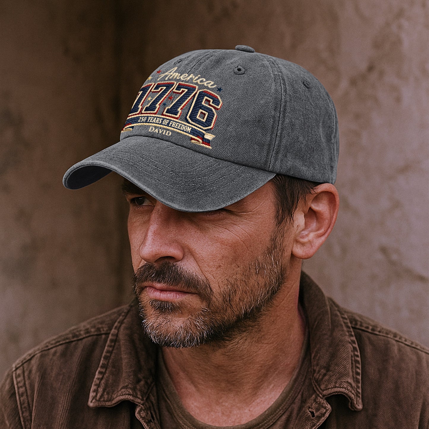 250-Years-Of-Freedom-Personalized-Distressed-Denim-Cap-4