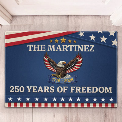 250 Years Of Freedom - Personalized Doormat