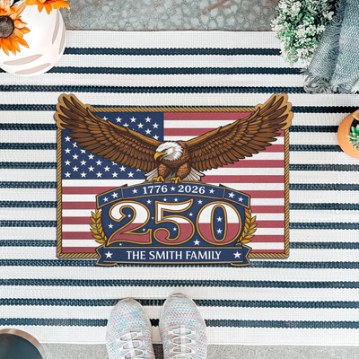 250 Years Of Freedom - Personalized Doormat