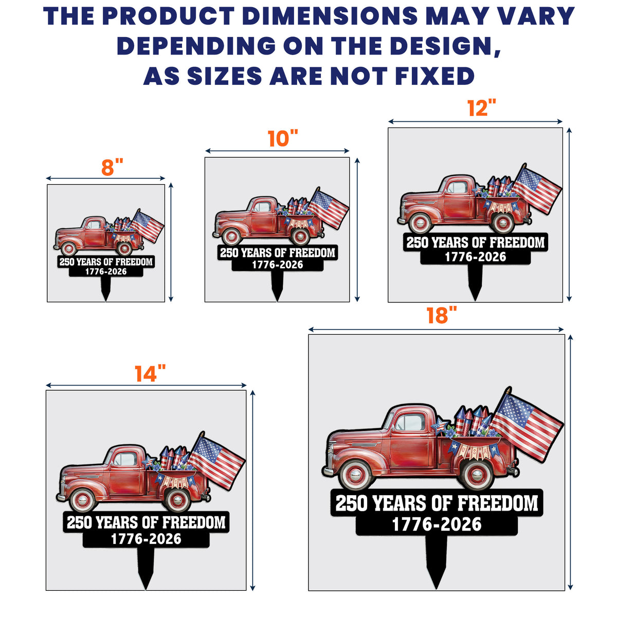 250-Years-Of-Freedom-Red-Truck-Tractor-Garden-Decor-Personalized-Garden-Stake-7