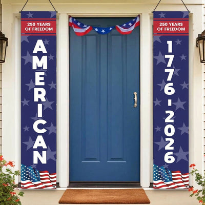250 Years Of Freedom USA 250Th Birthday - Personalized Porch Banners