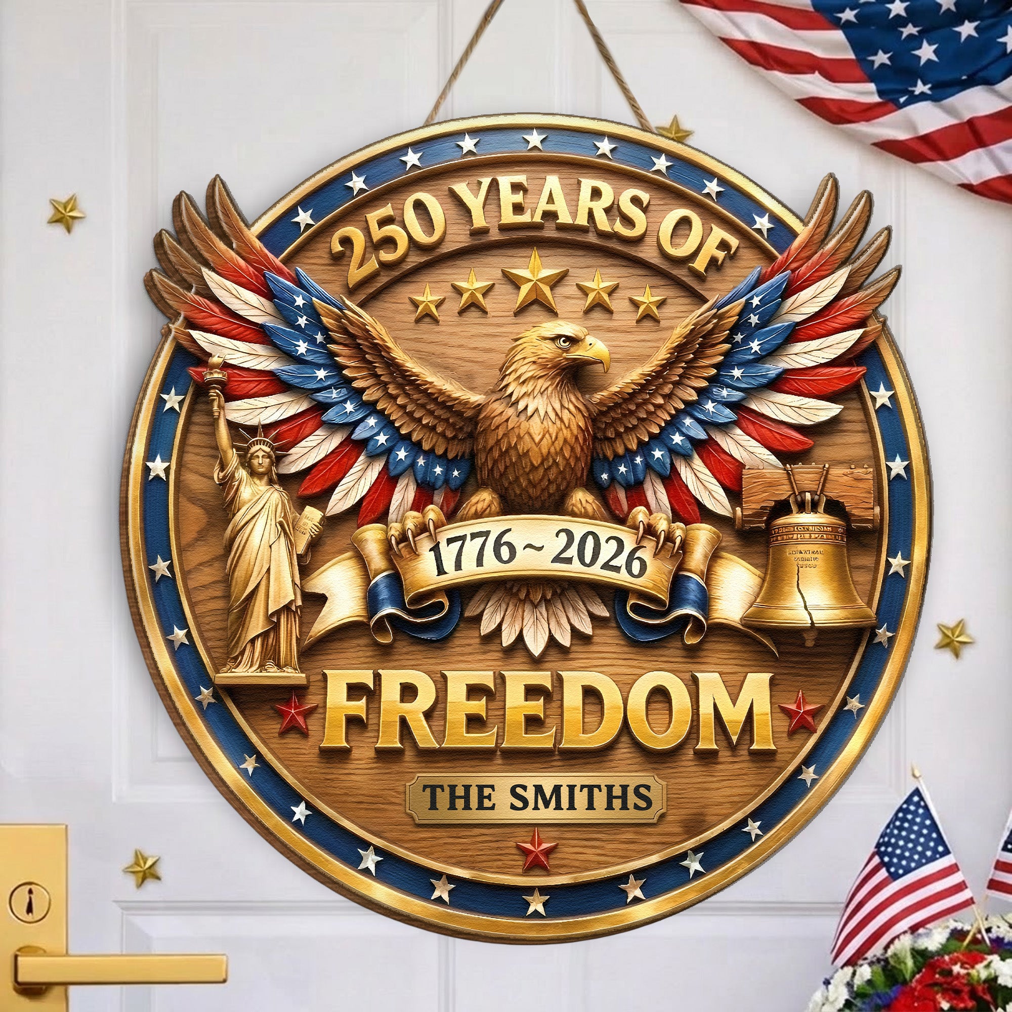 250-Years-Of-Freedom-Usa-Patriotic-Decor-Personalized-Wood-Sign-2