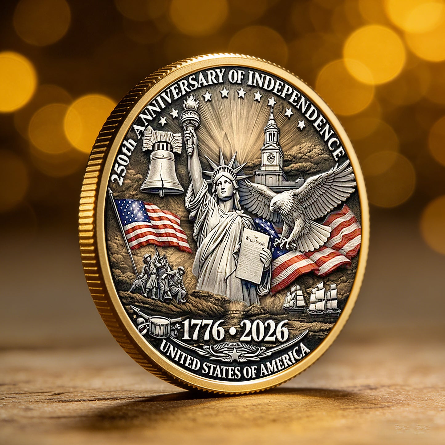250-Years-Of-Freedom-Vintage-American-Eagle-Personalized-Coin-0