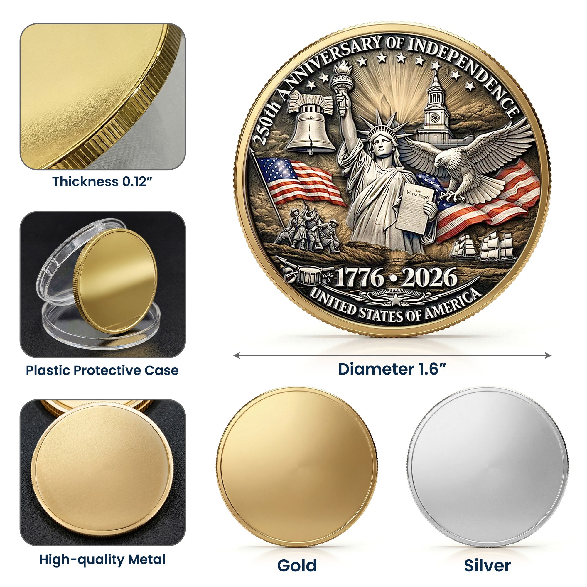 250-Years-Of-Freedom-Vintage-American-Eagle-Personalized-Coin-7