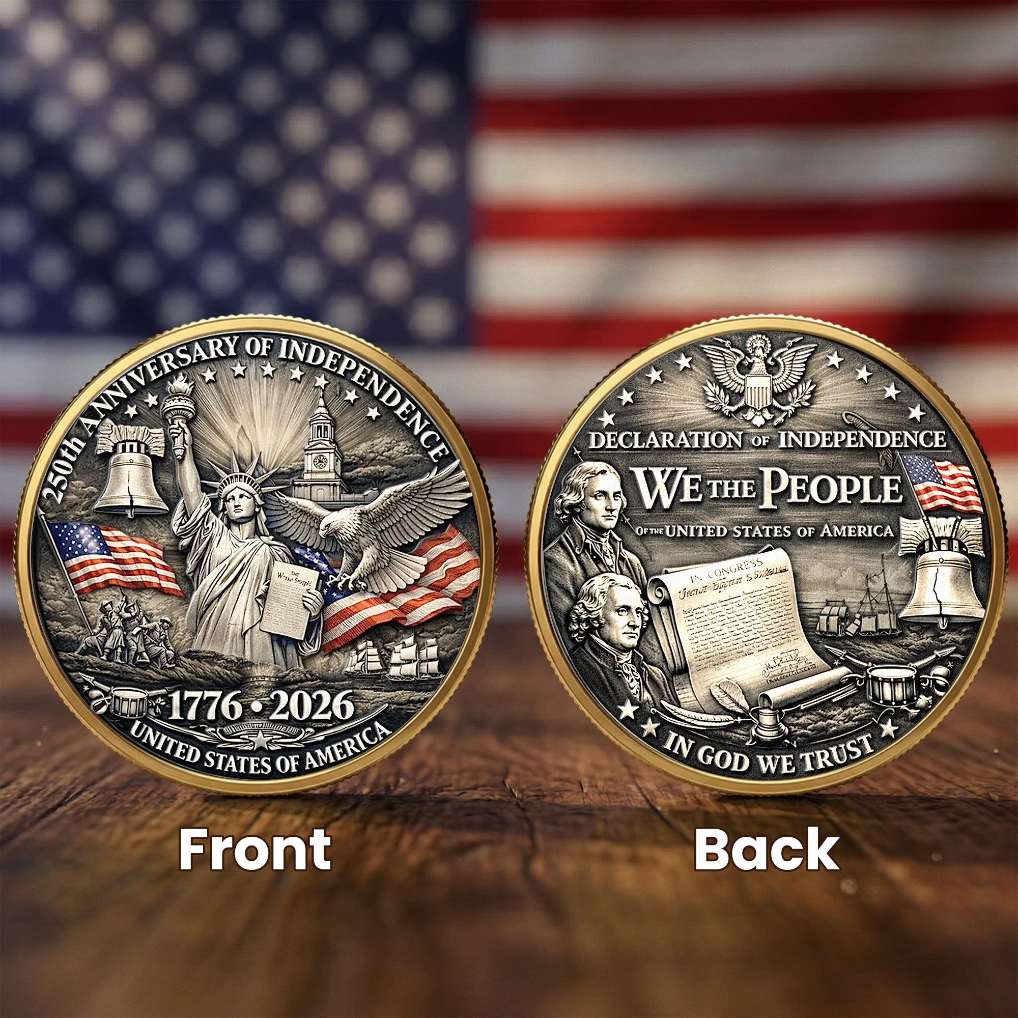 250 Years Of Freedom Vintage American Eagle - Coin