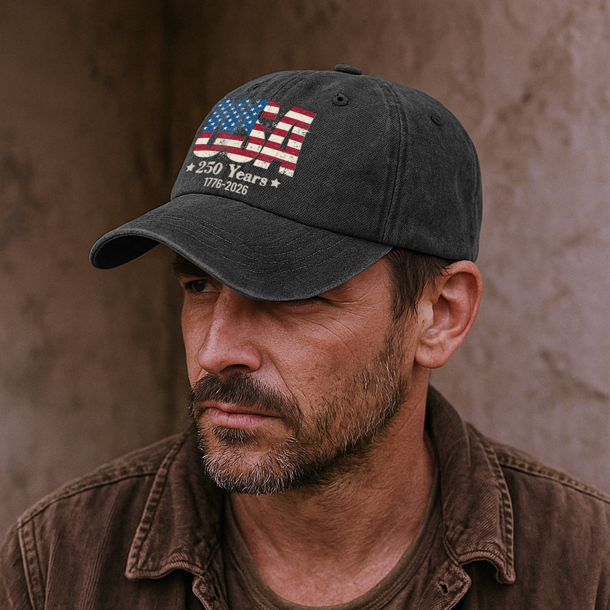 250_Years_Of_Freedome_Since_1776_Distressed_Denim_Cap_4