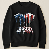 250th Anniversary Jet Fighter Heart USA - Shirt