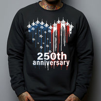 250th Anniversary Jet Fighter Heart USA - Shirt