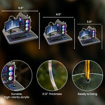 2D Flat Gamer PC Gaming Computer RGB Lights Desk Setup - Acrylic Ornament