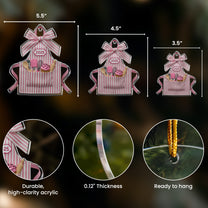 2D Flated Baker Christmas Gifts - Acrylic Ornament