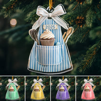 2D Flated Baker Christmas Gifts - Acrylic Ornament