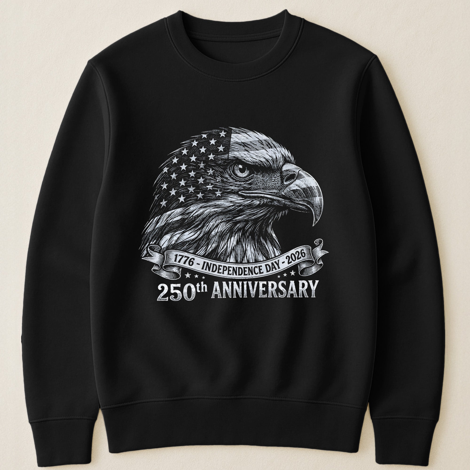 Bald Eagle Usa 250Th Anniversary Monochrome - Shirt