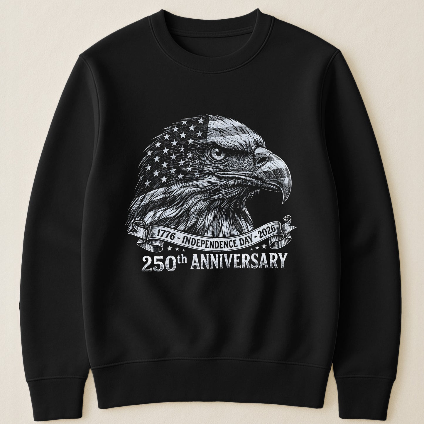 Bald Eagle Usa 250Th Anniversary Monochrome - Shirt