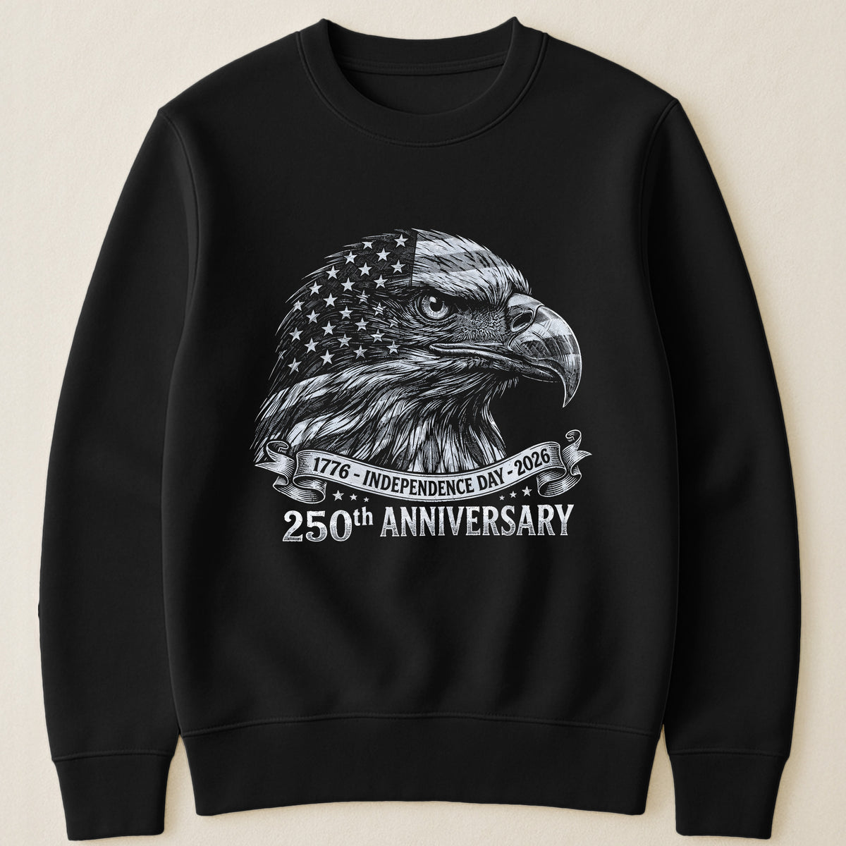 Bald Eagle Usa 250Th Anniversary Monochrome - Shirt