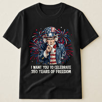 Patchwork Style Usa Uncle Sam Print - Shirt