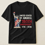 Patchwork Style USA Statue Of Liberty Print - Shirt