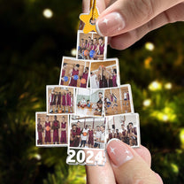 Photo Basketball Team Christmas Tree - Personalized Acrylic Photo Ornament