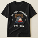 Patchwork Style USA Liberty Bell Print - Shirt