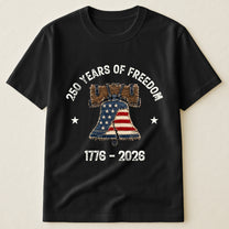 Patchwork Style USA Liberty Bell Print - Shirt
