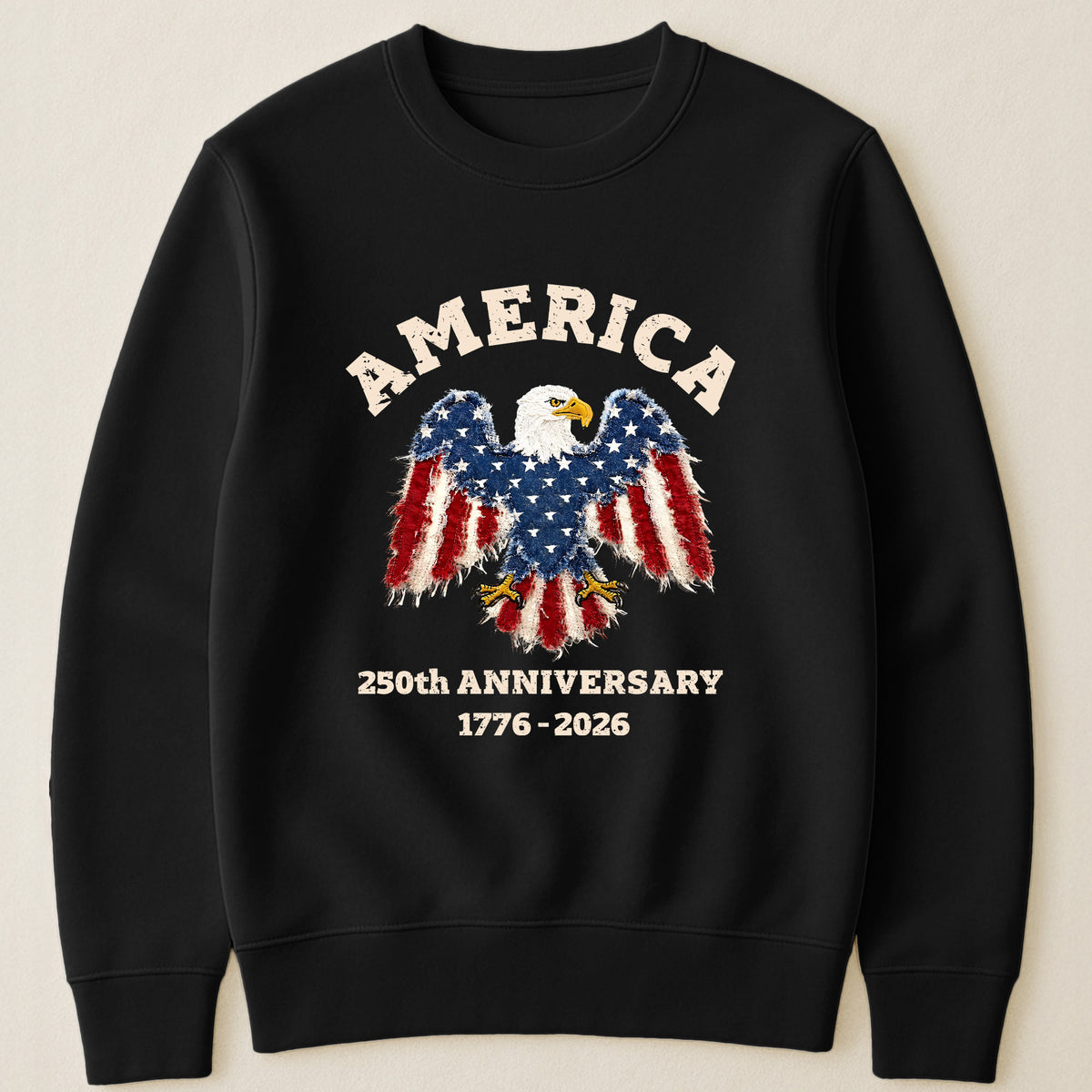 Patchwork Style USA Bald Eagles Print - Shirt
