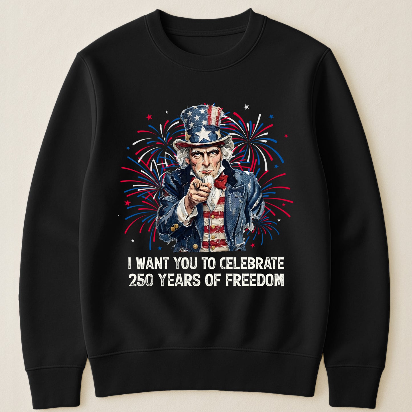 Patchwork Style Usa Uncle Sam Print - Shirt