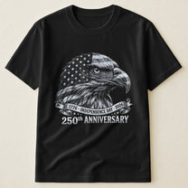 Bald Eagle Usa 250Th Anniversary Monochrome - Shirt