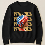 Black Woman Patriotic Afro - Shirt