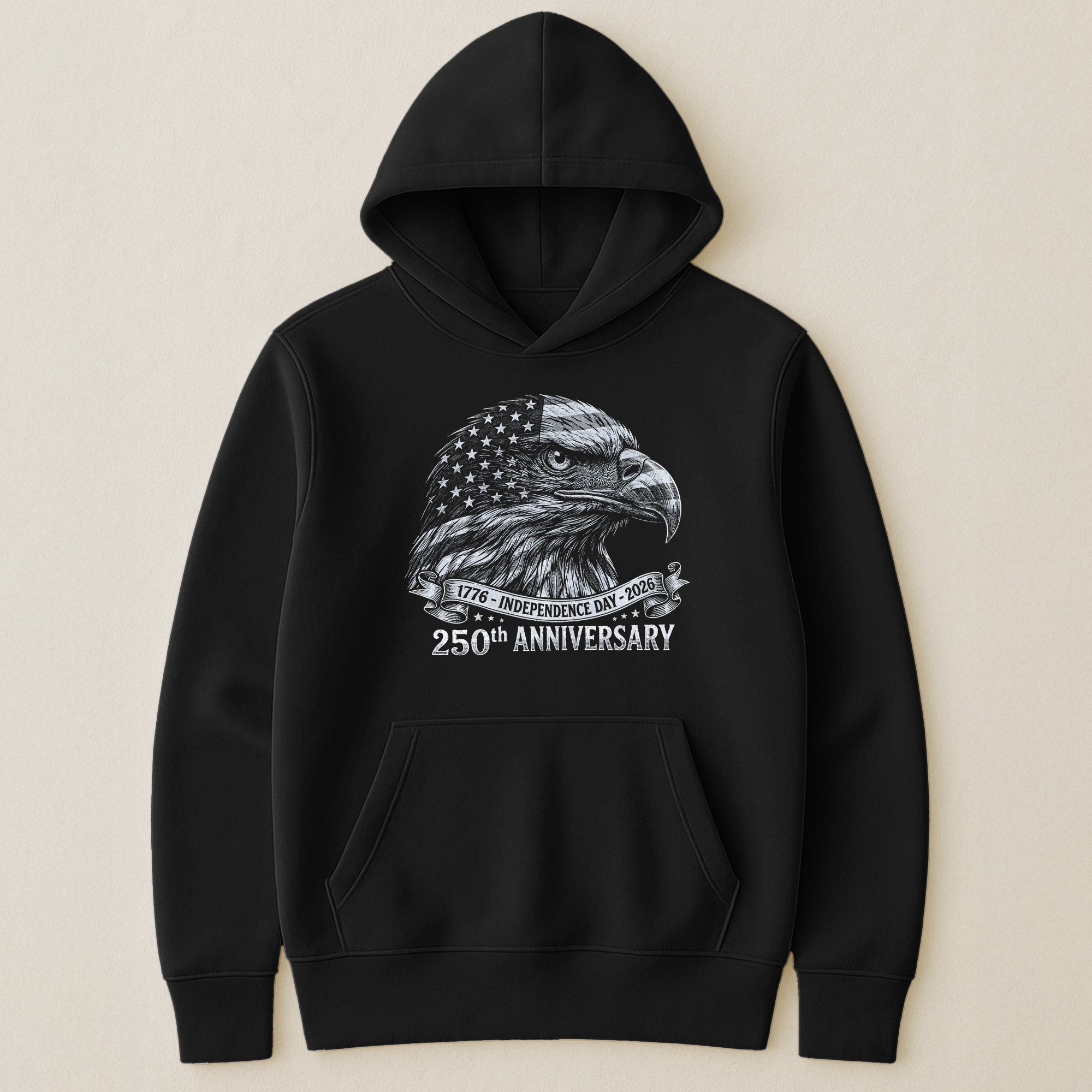 Bald Eagle Usa 250Th Anniversary Monochrome - Shirt