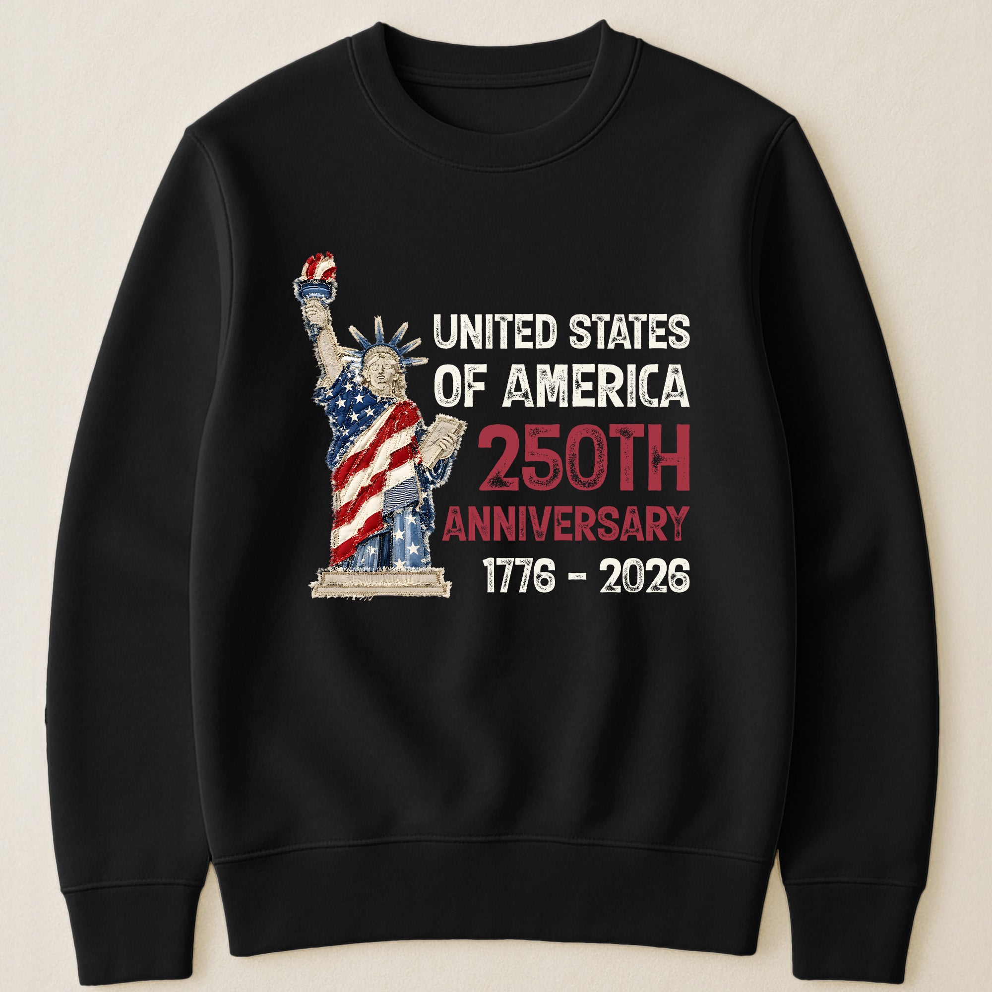 Patchwork Style USA Statue Of Liberty Print - Shirt