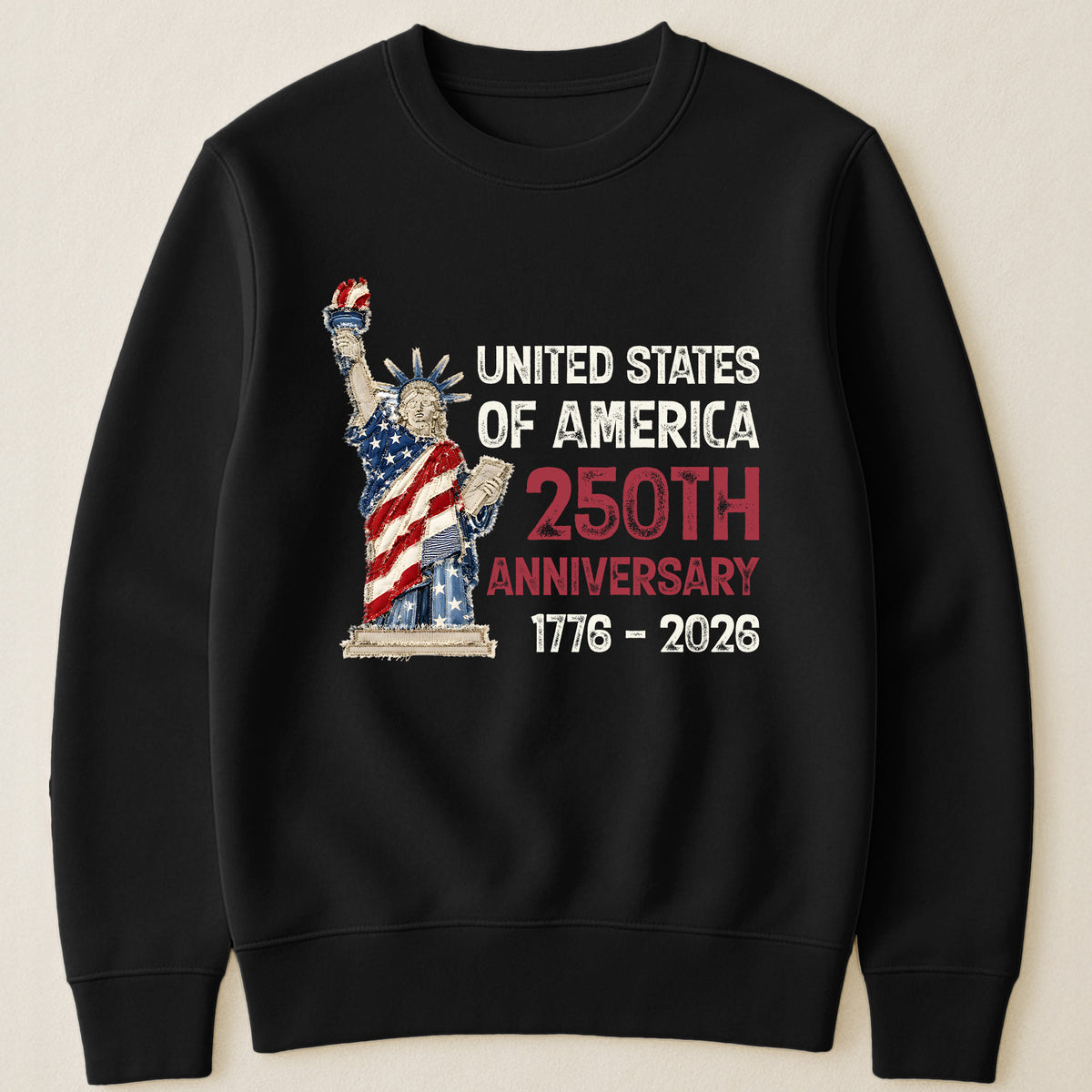 Patchwork Style USA Statue Of Liberty Print - Shirt