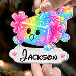 2D Printed Custom Axolotl & Name For Kids 2026 Trendy - Personalized Ornament 3